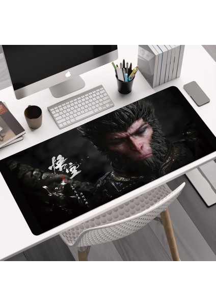 Siyah Myth Wukong Fare Klavye Pedi Bilgisayar Masa Pedi Kalınlaştırılmış Kaymaz (Yurt Dışından)