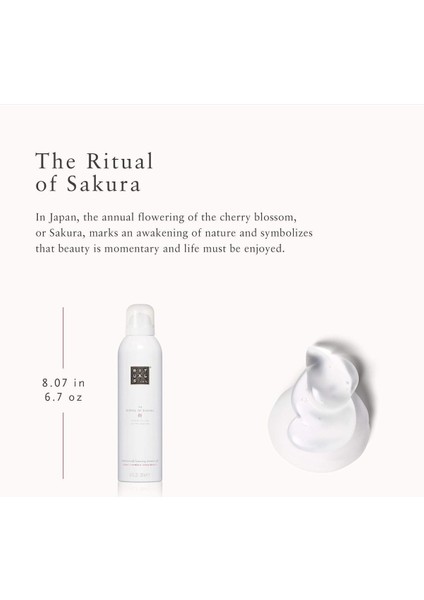 The Ritual Of Sakura Köpüklü Duş Jeli 200 ml Rice Milk & Cherry Blossom fiyatları