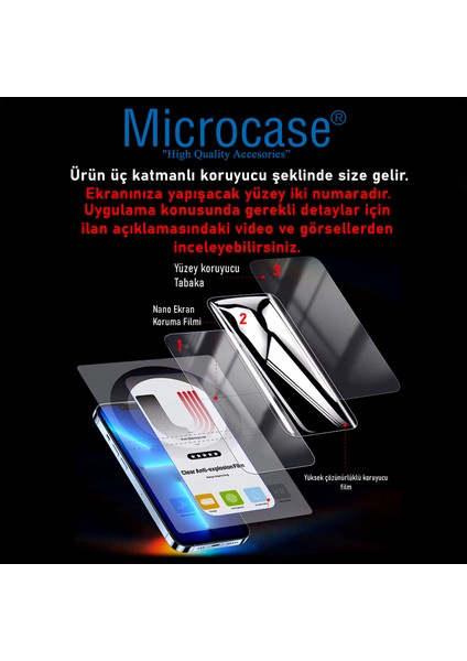 Iphone 16E ile Uyumlu Full Tpu Nano Ön Ekran Koruma Filmi - EKM101