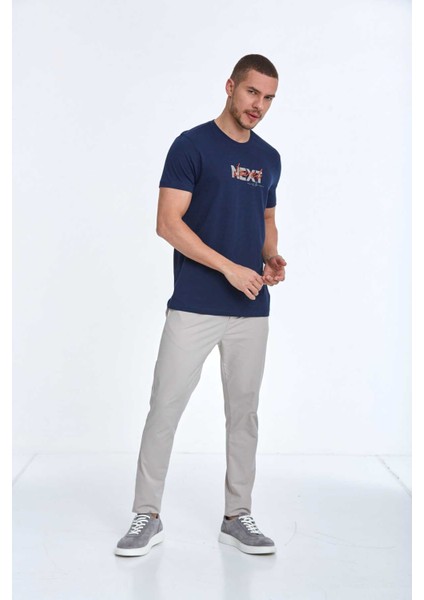Fair Baskılı Erkek Tişört Lacivert fiyatları
