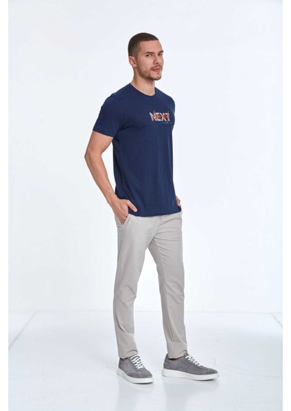 Fair Baskılı Erkek Tişört Lacivert fırsatları
