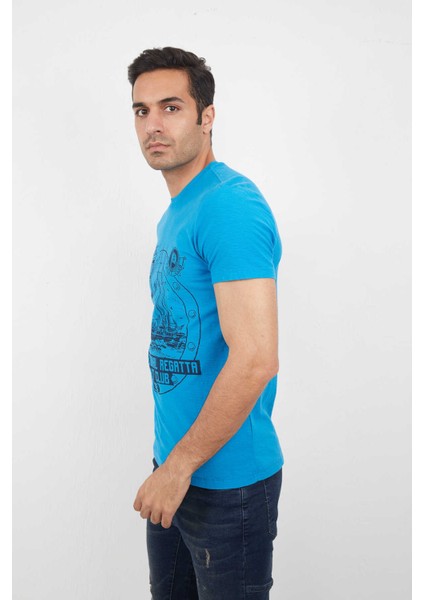 Sail Erkek Tişört Turkuaz fiyatları