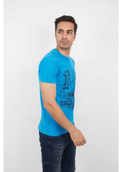 Sail Erkek Tişört Turkuaz modelleri