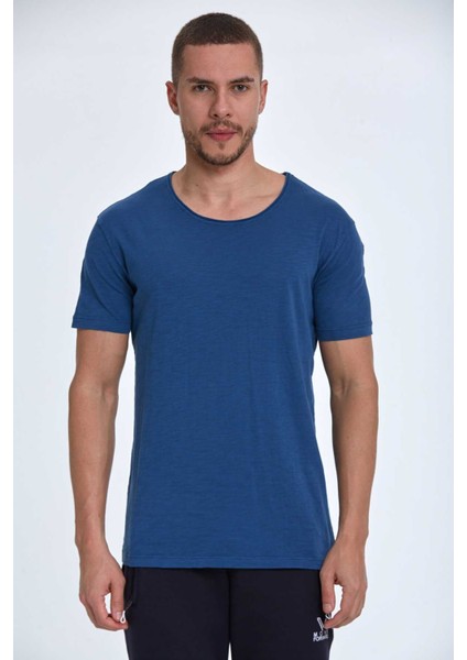 Milan Over Size Erkek Tişört Lacivert