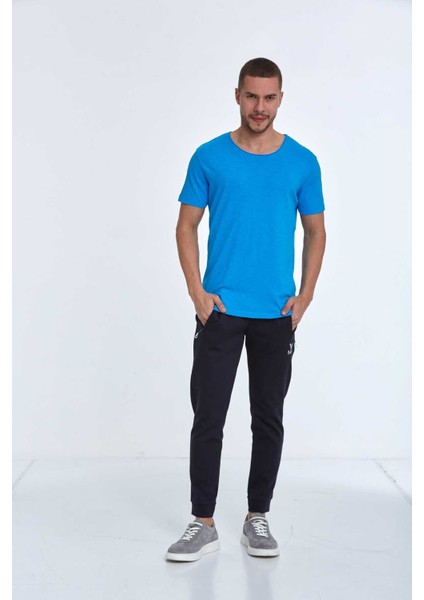 Milan Over Size Erkek Tişört Mavi fiyatları