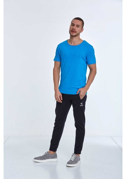 Milan Over Size Erkek Tişört Mavi modelleri