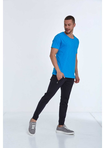 Milan Over Size Erkek Tişört Mavi fırsatları