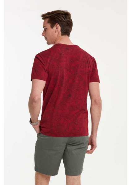 Wrap Erkek Tişört Bordo fırsatları