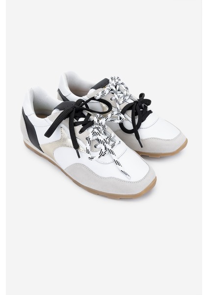 Méliné Kadın Deri Sneakers & Spor Ayakkabı 1117 428-Su Bn Ayk Y25 Bıanco/Platın fiyatları