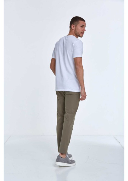 Theo Baskılı Erkek Tişört Beyaz indirimleri