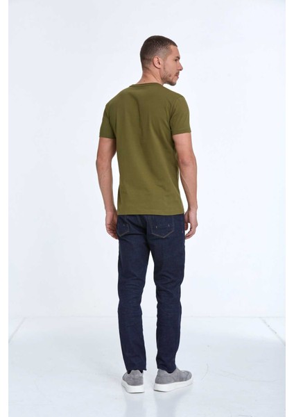 Quinn Baskılı Erkek Tişört Haki indirimleri