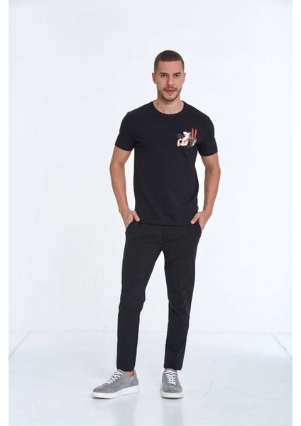 Arigate Baskılı Erkek Tişört Lacivert fiyatları