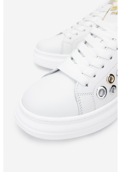 Méliné Kadın Deri Sneakers & Spor Ayakkabı 1117 522-Bı Bn Ayk Y25 Bıanco/Platın modelleri