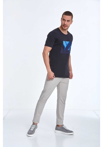Caleb Baskılı Erkek Tişört Siyah fırsatları