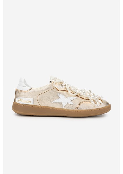 Méliné Kadın Deri Sneakers & Spor Ayakkabı 1117 526 Acc-R Bn Ayk Y25 Oro/Bıanco
