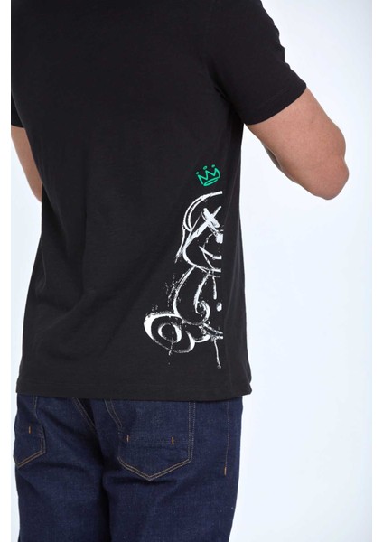 Elly Baskılı Erkek Tişört Siyah fiyatları
