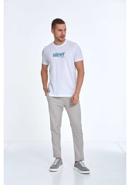 Fair Baskılı Erkek Tişört Beyaz fiyatları