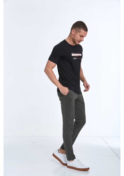 Lupe Baskılı Erkek Tişört Lacivert indirimleri