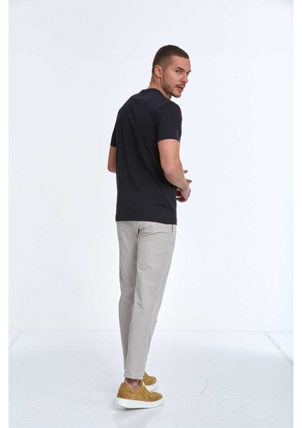 Shein Baskılı Erkek Tişört Lacivert indirimleri