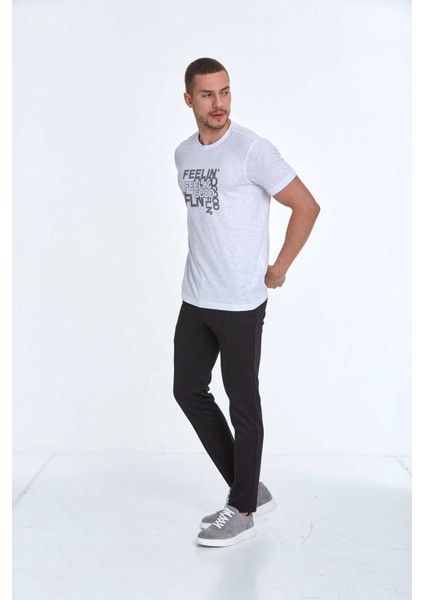 Cortez Baskılı Erkek Tişört Beyaz modelleri