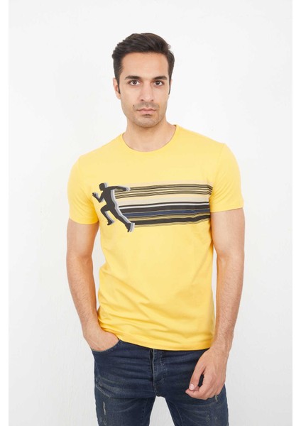 Nade Erkek Tişört Sarı
