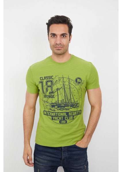 Sail Erkek Tişört Yeşil