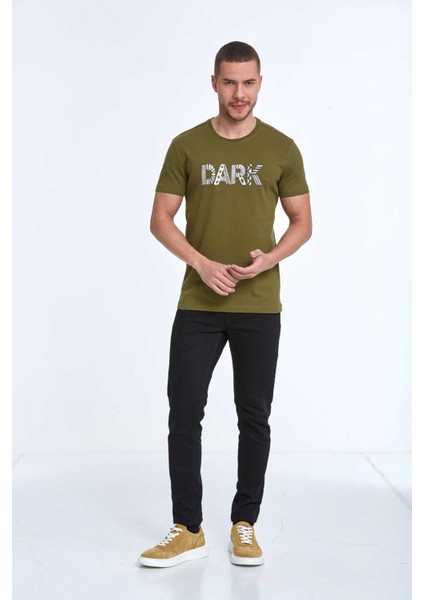 Hudson Nakışlı Erkek Tişört Haki fiyatları