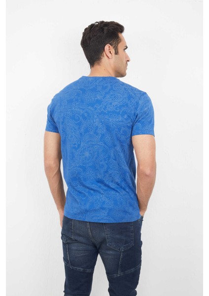 Wrap Erkek Tişört Saks modelleri