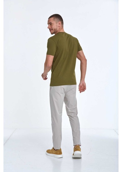 Oscar Baskılı Erkek Tişört Haki indirimleri