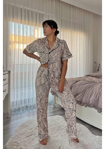 Dalmaçya Desenli Bürümcük Pijama Takımı