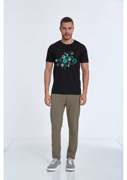 Nadan Baskılı Erkek Tişört Siyah fiyatları