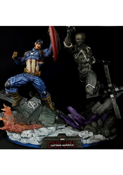 Kaptan Amerika ve Kara Panter Savaş Figürü 20/25/35/45 cm Seçenekleri/reçine Vepla fiyatları