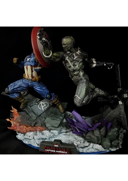 Kaptan Amerika ve Kara Panter Savaş Figürü 20/25/35/45 cm Seçenekleri/reçine Vepla indirimleri
