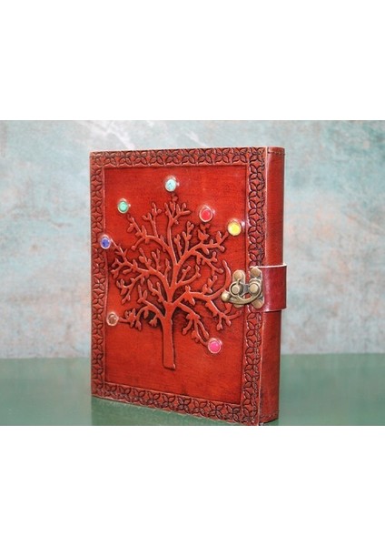 Taşlı Deri Defter Model 5