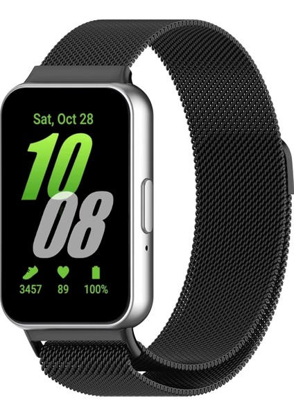 Samsung Galaxy Fit 3 Uyumlu Paslanmaz Çelik Manyetik Metal Kordon KAYIŞ-KY6544