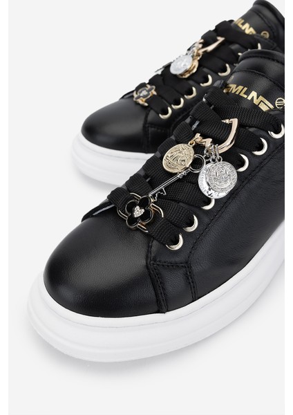 Méliné Kadın Deri Sneakers & Spor Ayakkabı 1117 Pf 6-Acc Bn Ayk Y25 Nero/Leopar modelleri