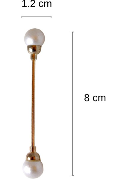 Incili Metal Iğne Broş