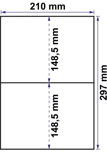 A5 Etiket 200 Tane A4/2 Etiket Yapışkanlı Etiket A5 Lazer Etiket Baskısız Etiket fiyatları
