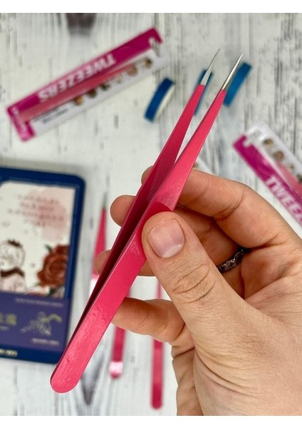 Sticker Cımbızı Düz Uçlu Koyu Pembe/çıkartma/washi Bant/sticker/ Bullet Journal/defter Süsleme modelleri