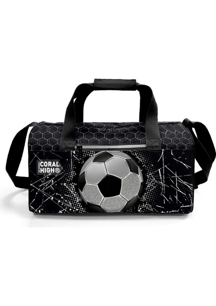 Siyah Futbol Desenli Spor Çantası 27539 fiyatları