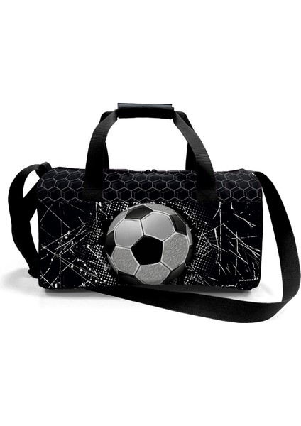 Siyah Futbol Desenli Spor Çantası 27539 modelleri