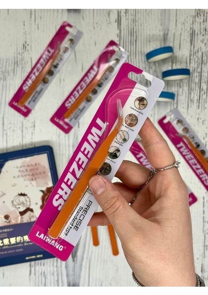 Sticker Cımbızı Eğri Uçlu Turuncu/çıkartma/washi Bant/sticker/bullet Journal/defter Süsleme