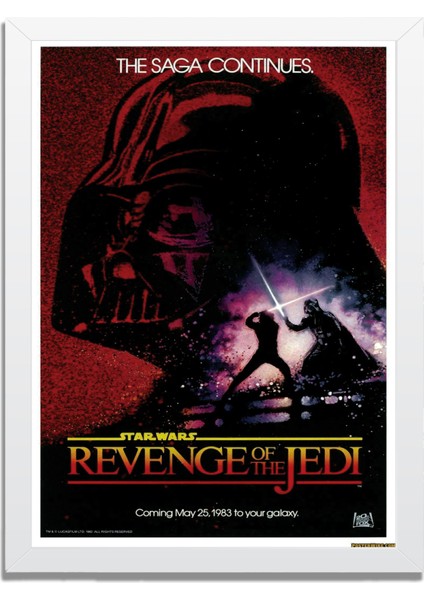 Dizi- Film Karakter ve Afişleri Mdf Plastik Çerçeveli Dekoratif Tablo 01