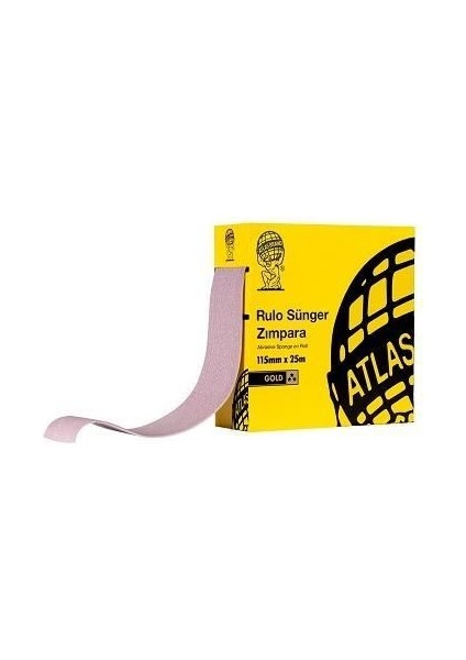 Atlas Gold 220 Kum Sünger Zımpara 115 mm 1 Metre