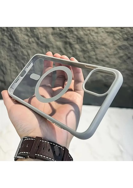 Apple iPhone 15 Uyumlu Magsafe Destekli Sert Silikon Kılıf fiyatları