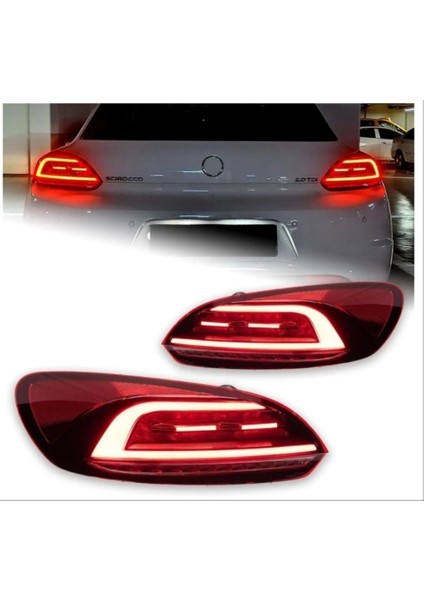 Vw Scirocco 2009-2014 Uyumlu Makyajlı Dizayn LED Stop