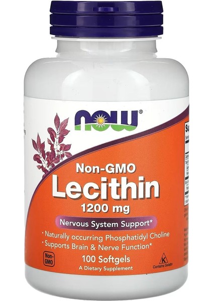 Non Gmo Lecithin 1200 Mg 100 Kapsül