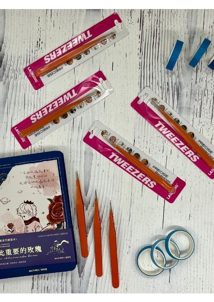 Sticker Cımbızı Düz Uçlu Turuncu/çıkartma/washi Bant/sticker/ Bullet Journal/defter Süsleme indirimleri