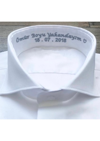 Kişiye Özel Dikim Ömür Boyu Yakandayım Babalara+Sevgililere Özel Günler Için Isimli Erkek Gömlek