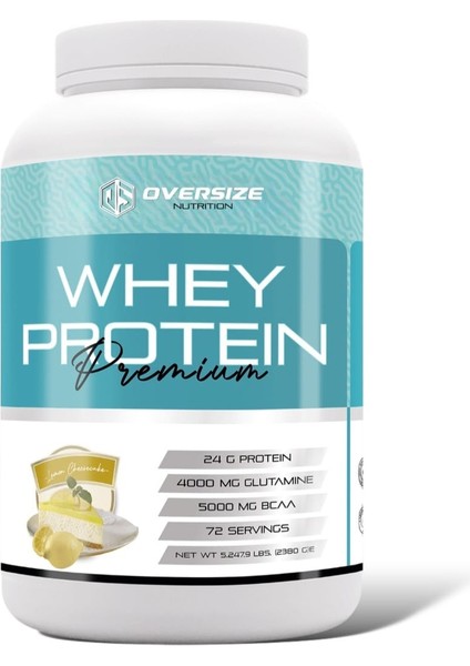 Whey Protein Premium 2380 gr 72 Servis Limon Cheesecake